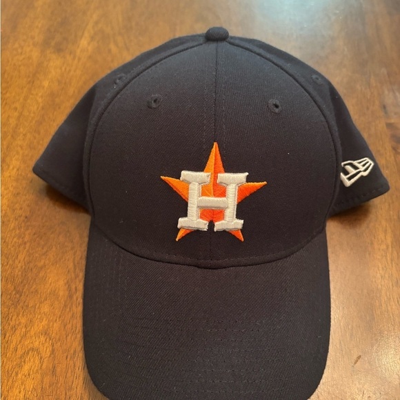 New Era Other - New Era Houston Astros Navy Blue Hat with Orange and White Logo